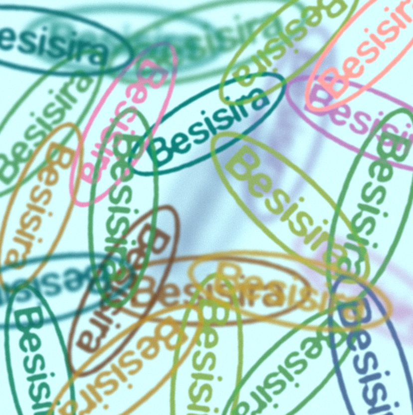 Layered multicolour Besisira logo print