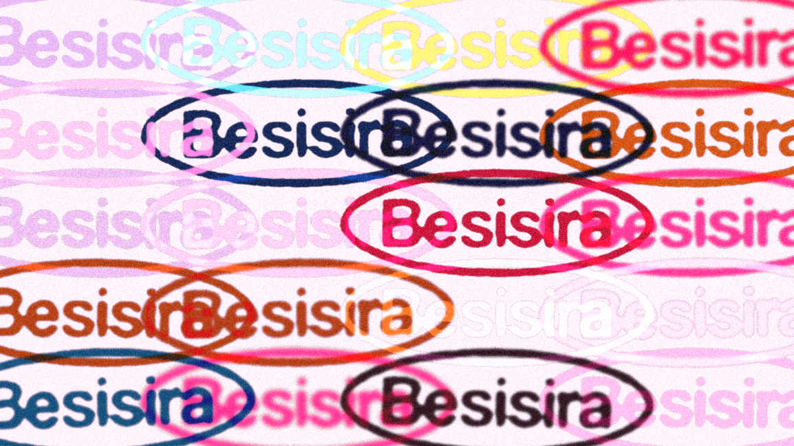 Rows of multicolour Besisira logos